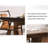 Simple style desk and chair set