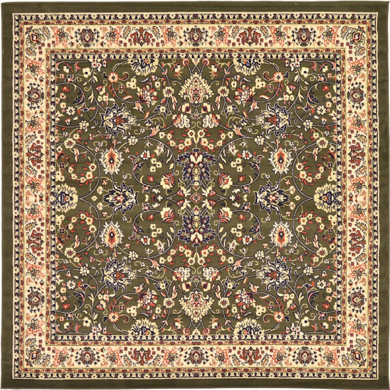 Zayandeh Oriental Indoor Rug, Square 8'