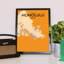 Honolulu City Map - No Frame Print-1372608089