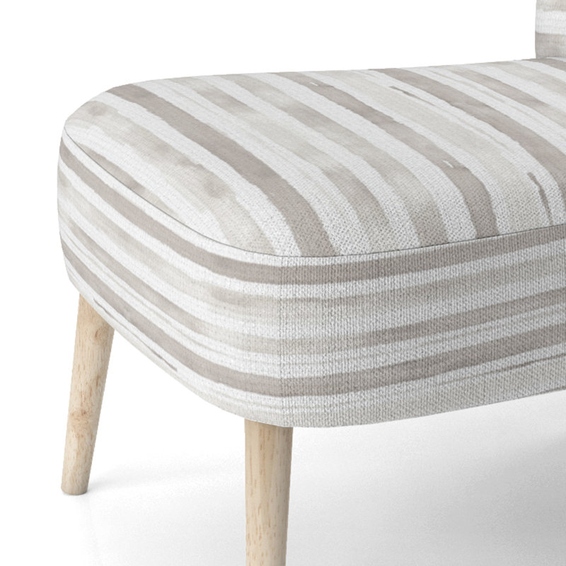 Chaise rembourrée Modern, Chaise d'appoint sans accoudoirs