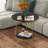 Oni Faux Marble End Table with Storage Shelf-1072901320