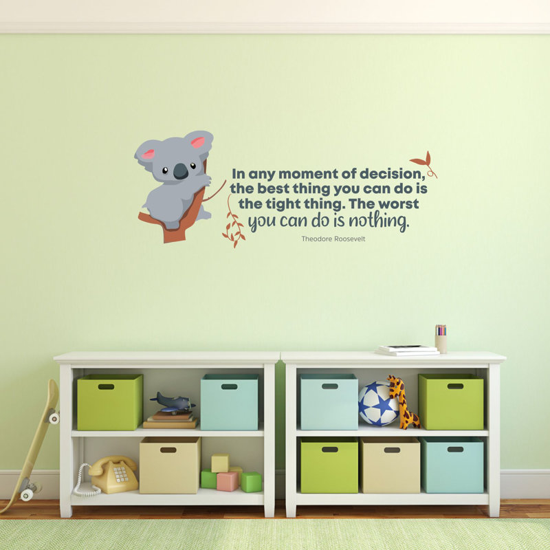 Text & Numbers Wall Decal, 12" H x 20" W
