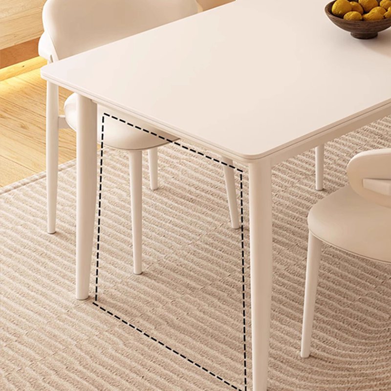 Table et chaise en pierre blanche crème Wind Wind, H 29,5 po x L 59 po x l 31,4 po