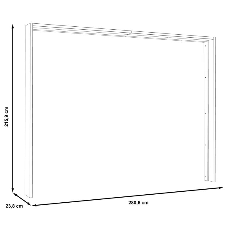 Americus 280.6cm Hardware