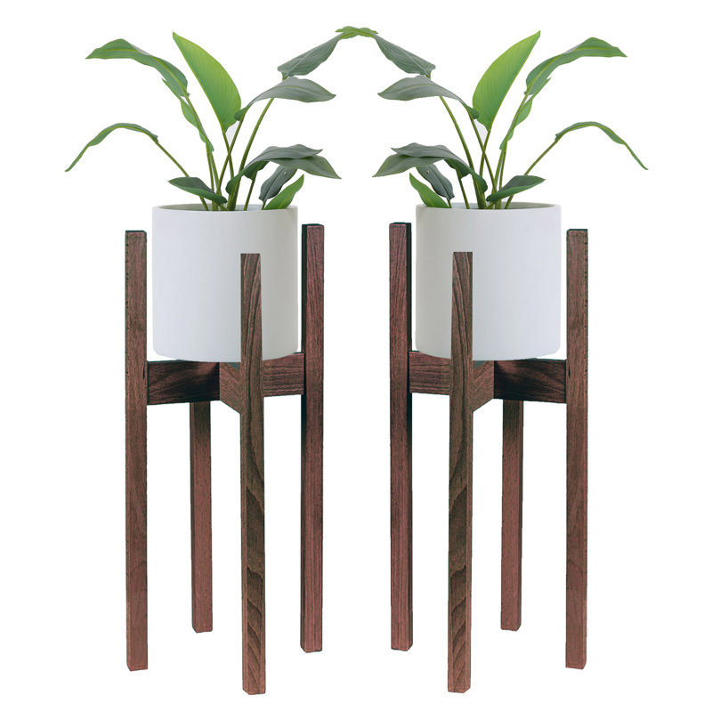 Grand support à plantes Beech l 15,25 po x P 15,25 po, Brun, H 24 po x l 12,5 po x P 12,5 po