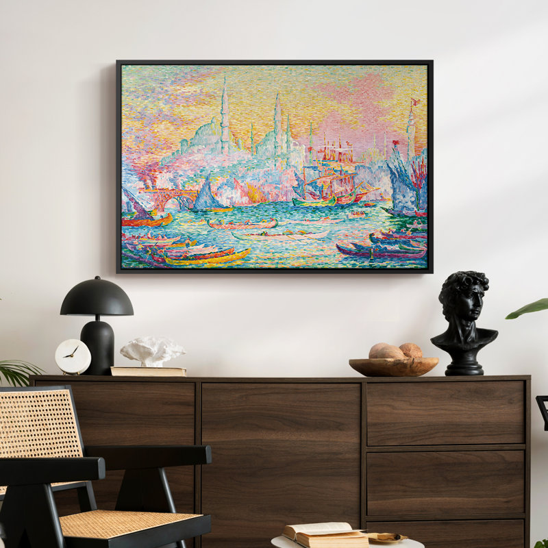The Golden Horn, Constantinople, 1907 - Paul Signac, toile tendue avec châssis, 24 po x 36 po, Naturel