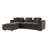Sectional Sofa 93.7" L-Shaped Sofa Upholstered Sofa Couch With Wooden Storage Compartment For Living Room-1711704004