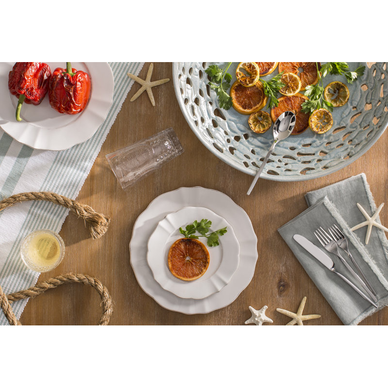 New Wave 5 Piece Stainless Steel Flatware Set, Service for 1