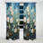 Blue Tranquil Gardens II - Abstract Botanicals Curtain - Blackout Abstract Curtain - 1 Panels-1493262091