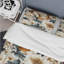 Ensemble de housse de couette à motif floral orange élégant rustique orange IV-84450337