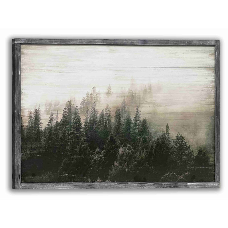" Distant View Of Pine Forest ", H 30 po x l 40 po x P 1,5 po