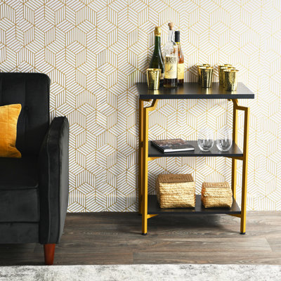 Crown Oak Grain Bookshelf with Iron