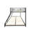 Metal Twin Over Full Bunk Bed/ Heavy-Duty Sturdy Metal/ Noise Reduced/ Squeak Free/ Wooden Slat/ No Box Spring Needed