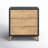 Brimar Modern Farmhouse 3 Drawers Accent Chest, Rustic Nightstand with 3 Drawers-2140898125
