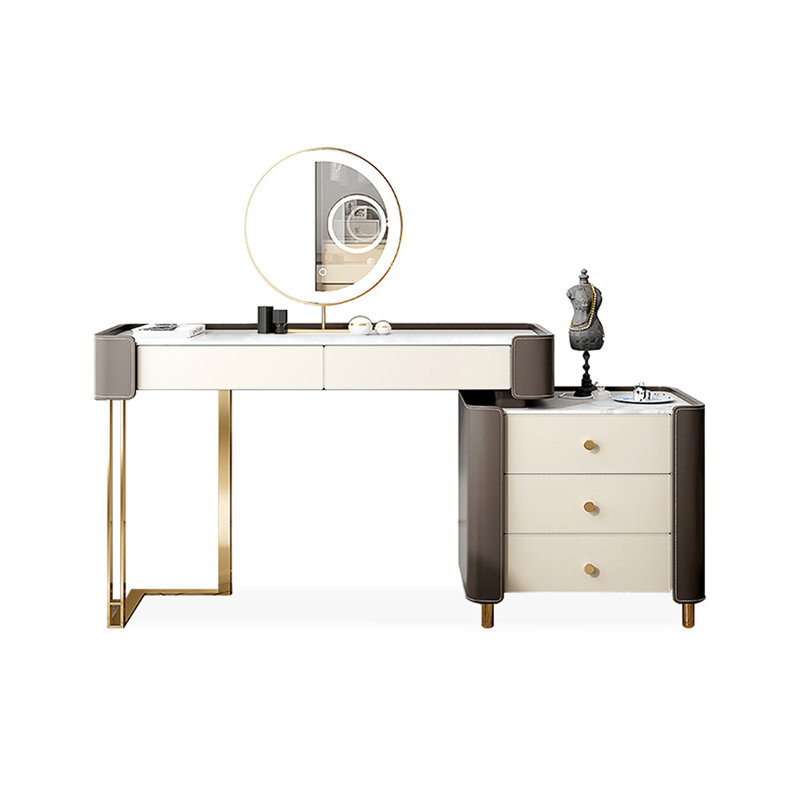 Makeup Vanity with Light mirror,5 drawers