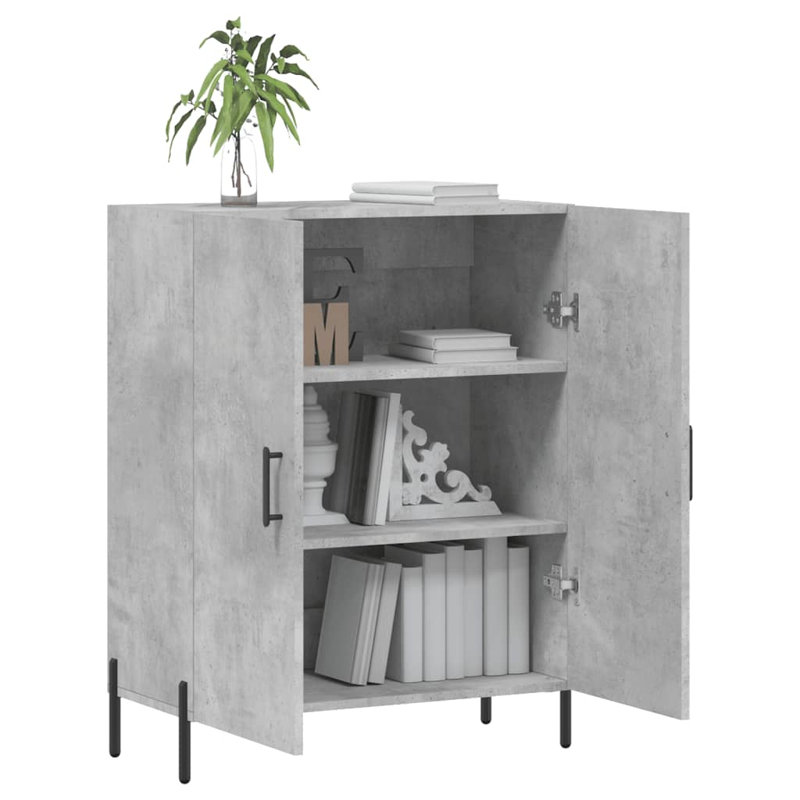 Okmulgee 2 - Door Rectangle Accent Cabinet, Concrete Grey