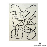 Emporium Home Wool Abstract Area Rug in Ivory