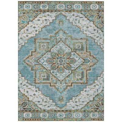 Machine Washable Indoor/Outdoor Chantille ACN2704 Global Rug