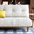 Armless Solid Wood Cloud Sofa