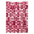 Ambesonne Love Tablecloth, Hearts For Valentine Checked Pattern Square Geometric Vintage, Rectangular Table Cover For Dining Room Kitchen Decor, 52" X 70", Dried Rose White-44978006