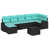 Coussin bleu / cadre noir est en rupture de stock