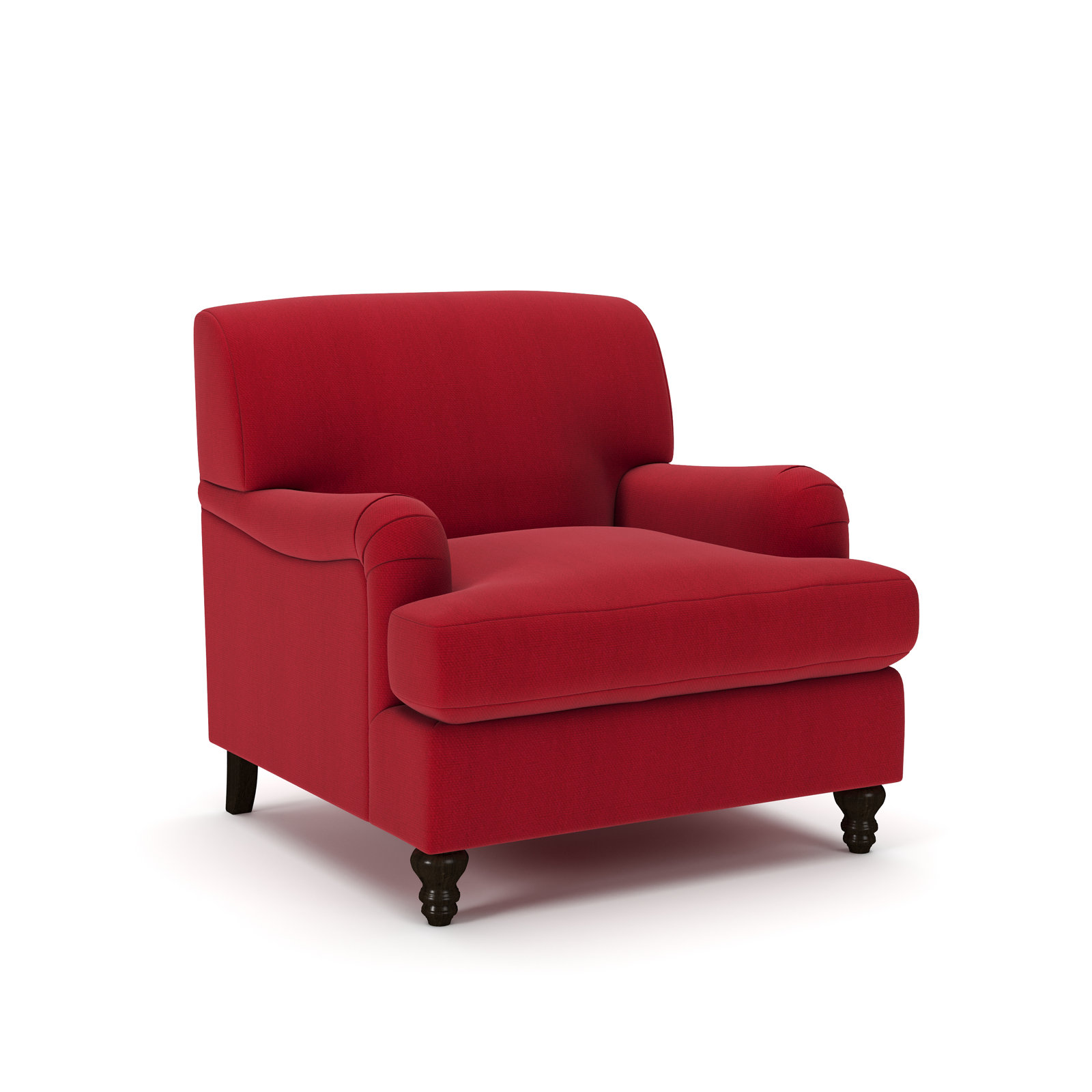 Walters Tight Back Armchair, Bayou Flame Canvas