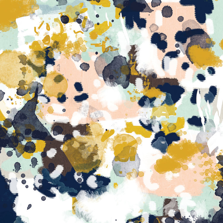 « sloane », reproduction d’art sur toile, H 18 po x l 18 po x P 1,5 po, Toile tendue
