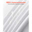 Nappes blanches pour tables rectangulaires, 60 x 102 pouces, vêtements de table réutilisables et lavables à la machine, housses de table en tissu de polyester infroissable pour mariage, fête, banquet