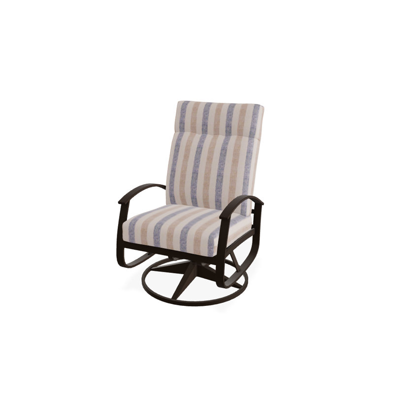 Belle Isle Outdoor Swivel Lounge Chair, Glimpse Cloud, Kona P10, Textured Kona