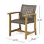 Chaises de salle à manger d'extérieur en bois (ensemble de 2)-90493496