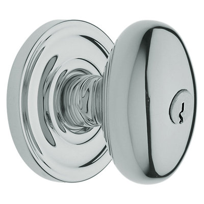 Keyed Egg Knob with Classic Rose