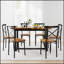 Ensemble de salle à manger 7 pièces avec chaises confortables et table durable, parfait pour les réunions de famille et les cuisines modernes