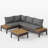 L-Shaped Rattan Outdoor Patio Sofa Set-171392812-200797399