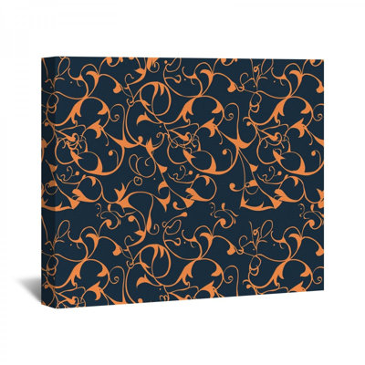 Motif de feuille sur toile