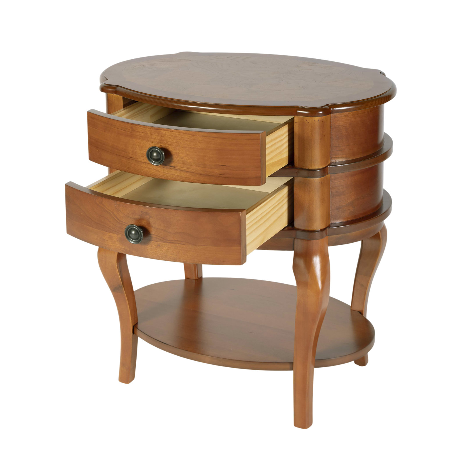 Tara 24" End Table, Light Brown