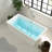 FerdY Palawan 59" Acrylic Freestanding Bathtub,Chrome Drain