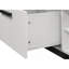 Table basse l 47 po avec plateau en faux marbre blanc