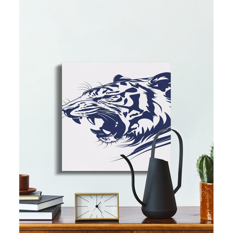 Sharkey Wrapped Canvas Print Set, 16x16