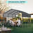 Galvanized Steel Carport, 10X15x8.4-123203943
