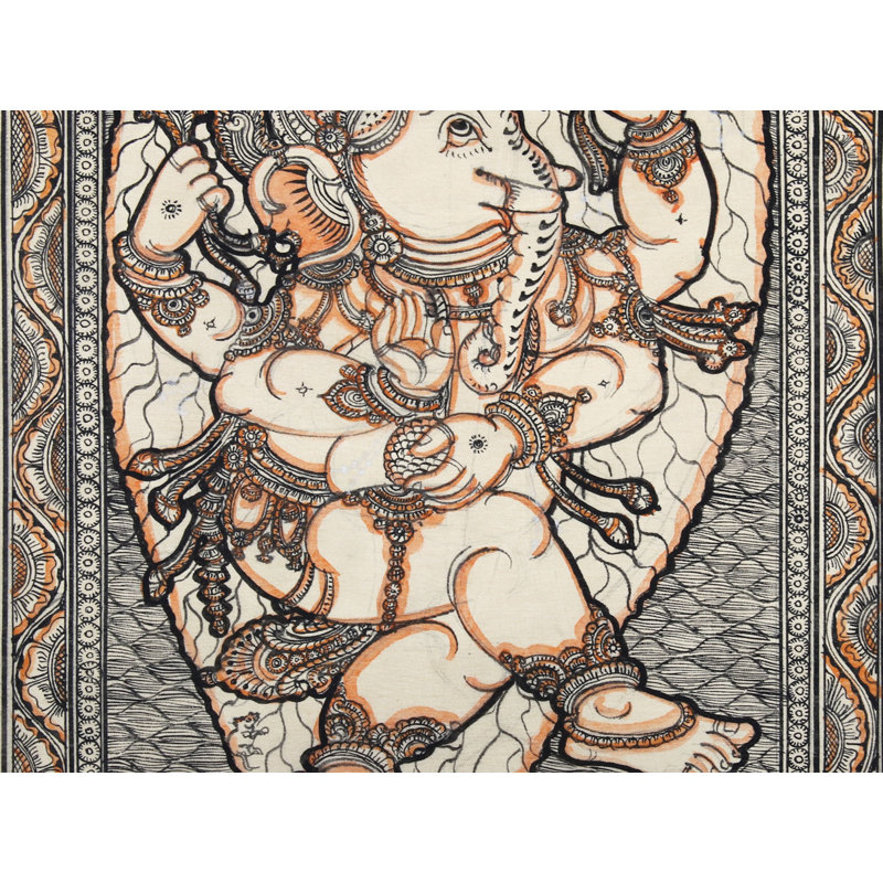 Dancing Ganesha On Peepal Leaf