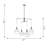 Sean Lavin Lillias 6 Light Dining Room Chandelier With Milk Clear Glass Mix Shade-112738230-112738241-112738234