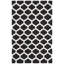 Tapis gris / noir en laine et coton tissé à la main Rodgers-1077777898