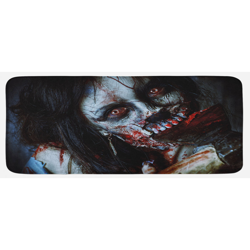 Tapis de cuisine zombie