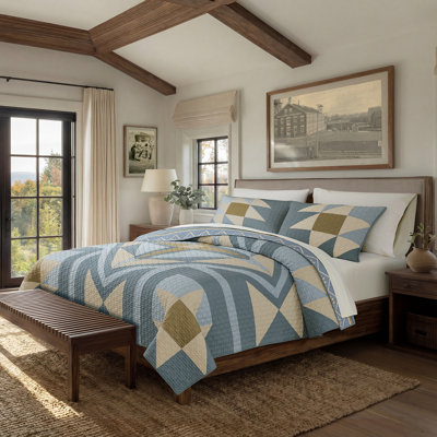 Quilted Star Quilt Set 