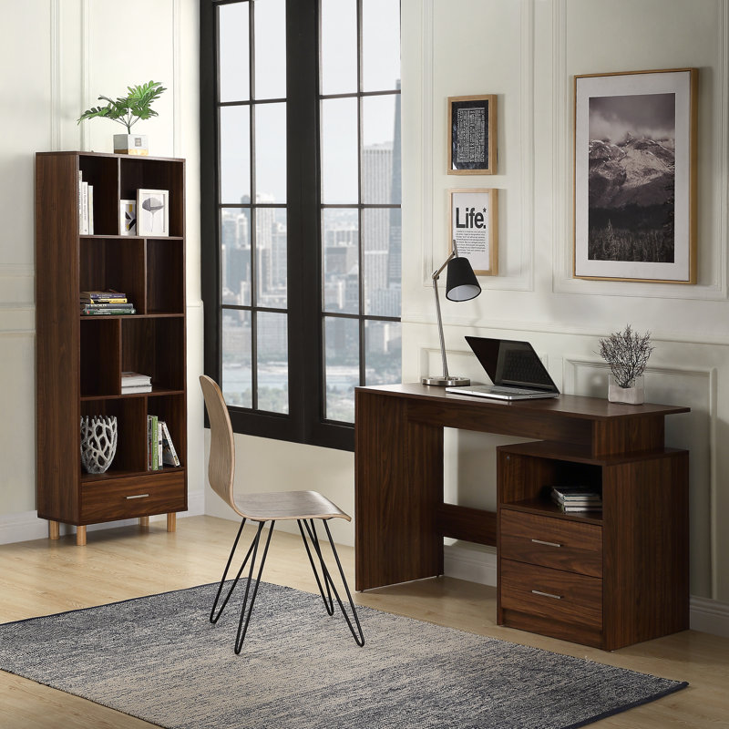 Ayumi Piece Configurable Writing Desk Office Set