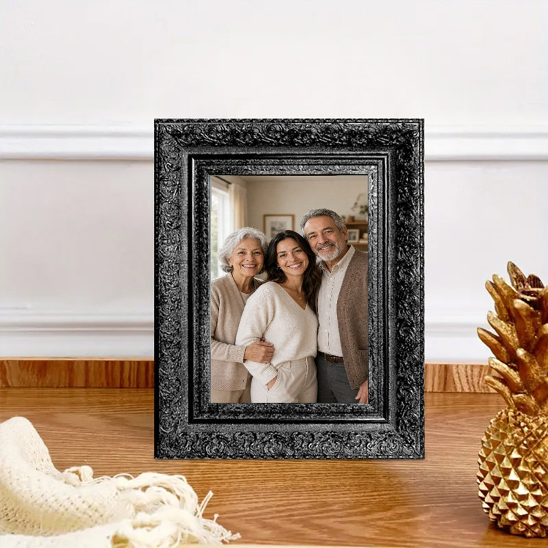 Cadre photo décoratif 8 po x 10 po noir-3 pièces