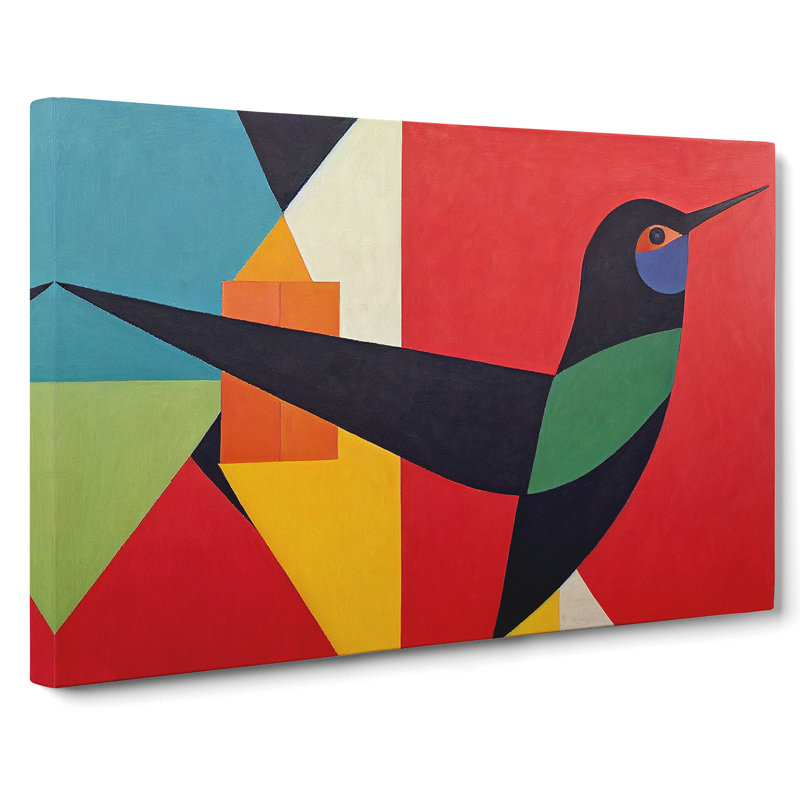 Hummingbird In Abstract Vol.2 - Wrapped Canvas, 40cm H x 60cm W x 3cm D