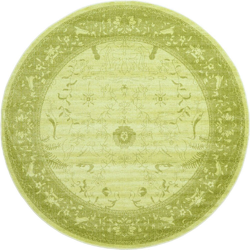 Amika Oriental Indoor Rug, Round 8'