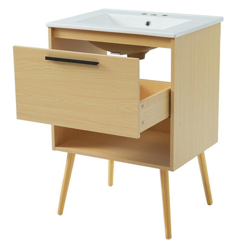 Armoire de salle de bain multifonctionnelle avec tiroir