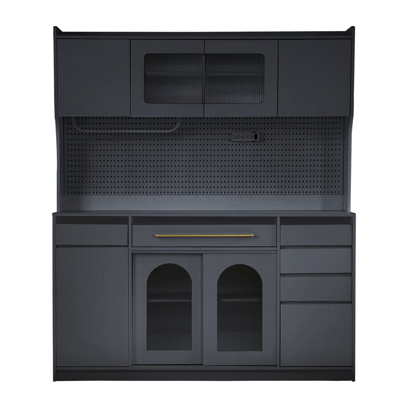 Large Sideboards & Buffets, Mdf Modern Coffee Bar Cabinet For Kitchen
